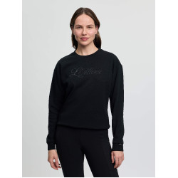 Sweatshirt com gola redonda LeMieux Christina feminino Preto
