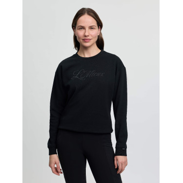 Sweatshirt com gola redonda LeMieux Christina feminino Preto