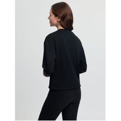 Sweatshirt com gola redonda LeMieux Christina feminino Preto