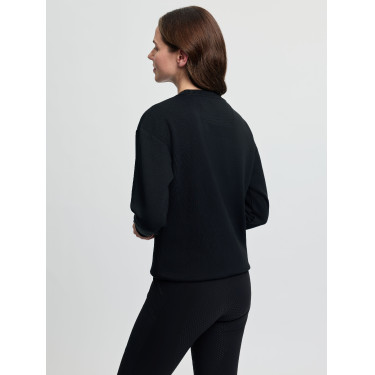Sweatshirt com gola redonda LeMieux Christina feminino Preto