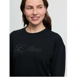 Sweatshirt com gola redonda LeMieux Christina feminino Preto