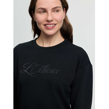 Sweatshirt com gola redonda LeMieux Christina feminino Preto