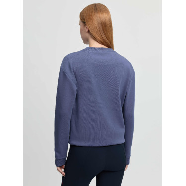 Sweatshirt com gola redonda LeMieux Christina feminino Dégradé Azul
