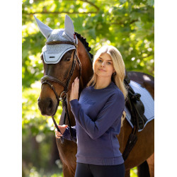 Sweatshirt com gola redonda LeMieux Christina feminino Dégradé Azul