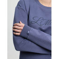 Sweatshirt com gola redonda LeMieux Christina feminino Dégradé Azul