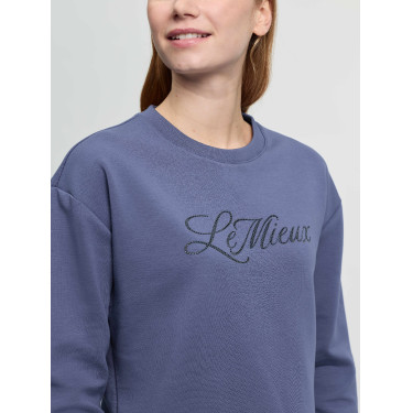 Sweatshirt com gola redonda LeMieux Christina feminino Dégradé Azul
