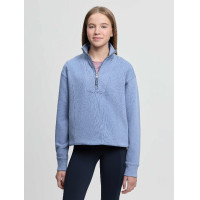 Camisola com gola de fecho éclair LeMieux Young Rider Vianne Azul-pó Camisola com gola de fecho éclair LeMieux Young Rider Vianne Azul-pó