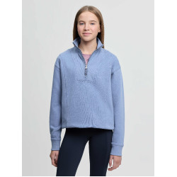 Camisola com gola de fecho éclair LeMieux Young Rider Vianne Azul-pó