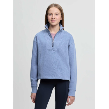 Camisola com gola de fecho éclair LeMieux Young Rider Vianne Azul-pó