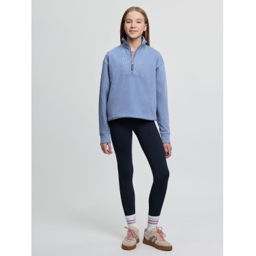 Camisola com gola de fecho éclair LeMieux Young Rider Vianne Azul-pó