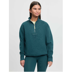 Camisola com gola de fecho éclair LeMieux Young Rider Vianne Selva Verde Camisola com gola de fecho éclair LeMieux Young Rider Vianne Selva Verde