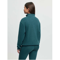 Camisola com gola de fecho éclair LeMieux Young Rider Vianne Selva Verde Camisola com gola de fecho éclair LeMieux Young Rider Vianne Selva Verde