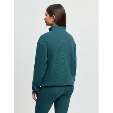 Camisola com gola de fecho éclair LeMieux Young Rider Vianne Selva Verde Camisola com gola de fecho éclair LeMieux Young Rider Vianne Selva Verde
