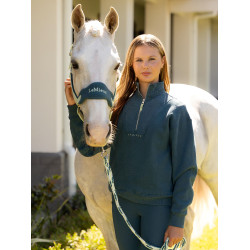 Camisola com gola de fecho éclair LeMieux Young Rider Vianne Selva Verde Camisola com gola de fecho éclair LeMieux Young Rider Vianne Selva Verde