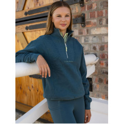Camisola com gola de fecho éclair LeMieux Young Rider Vianne Selva Verde Camisola com gola de fecho éclair LeMieux Young Rider Vianne Selva Verde