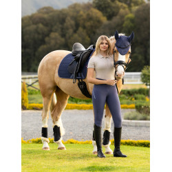 Sapata de dressage LeMieux Square em tecido mesh Air-Tek Sombra