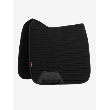Sapata de dressage LeMieux Square em tecido mesh Air-Tek Preto