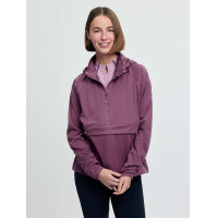 Casaco impermeável LeMieux meia-zíper Perri feminino Malva