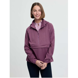 Casaco impermeável LeMieux meia-zíper Perri feminino Malva