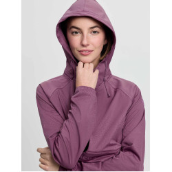 Casaco impermeável LeMieux meia-zíper Perri feminino Malva