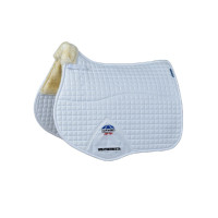 Manta de sela Weatherbeeta mista Prime Air-Tec Comfy Fleece Branco / natural