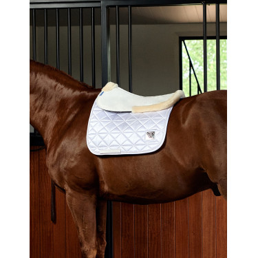 Amortecedor Weatherbeeta de memória de forma Comfort com borda de fleece Branco