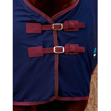 Camisa de algodão Weatherbeeta Marinho / bordô Azul