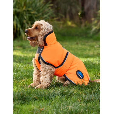 Capa impermeável para cão WeatherBeeta ComFiTec refletora 300D Deluxe Laranja Capa impermeável para cão WeatherBeeta ComFiTec refletora 300D Deluxe Laranja
