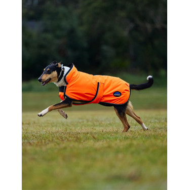 Capa impermeável para cão WeatherBeeta ComFiTec refletora 300D Deluxe Laranja Capa impermeável para cão WeatherBeeta ComFiTec refletora 300D Deluxe Laranja