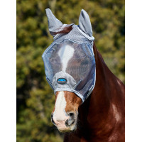 Máscara anti-moscas WeatherBeeta ComFiTec Durable Mesh com orelhas Cinzento