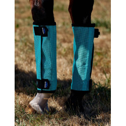 Guêtres anti-mouches ComFiTec Dura-mesh Turquesa / preto Azul Guêtres anti-mouches ComFiTec Dura-mesh Turquesa / preto Azul