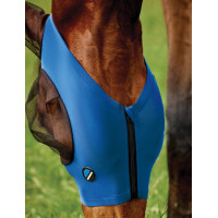 Máscara anti-moscas WeatherBeeta ComFiTec Deluxe Stretch com orelhas Preto cobalto Azul