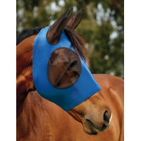 Máscara anti-moscas WeatherBeeta ComFiTec Deluxe Stretch com orelhas Preto cobalto Azul