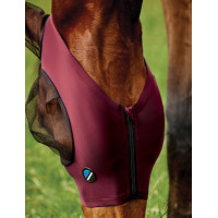 Máscara anti-moscas WeatherBeeta ComFiTec Deluxe Stretch com orelhas Bordô / preto Bordô Máscara anti-moscas WeatherBeeta ComFiTec Deluxe Stretch com orelhas Bordô / preto Bordô