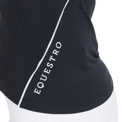 Camiseta técnica de treino feminina corte slim Equestro Preto