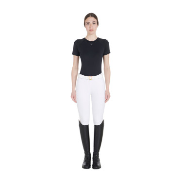 Camiseta técnica de treino feminina corte slim Equestro Preto Camiseta técnica de treino feminina corte slim Equestro Preto