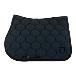 Tapete de salto em tecido técnico acolchoado Equestro Blazer marinho Azul-marinho