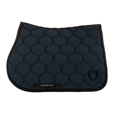 Tapete de salto em tecido técnico acolchoado Equestro Blazer marinho Azul-marinho