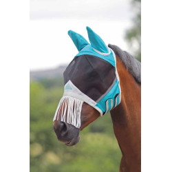 Máscara anti-moscas com franjas no nariz Shires FlyGuard Pro Máscara anti-moscas com franjas no nariz Shires FlyGuard Pro