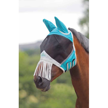 Máscara anti-moscas com franjas no nariz Shires FlyGuard Pro Máscara anti-moscas com franjas no nariz Shires FlyGuard Pro