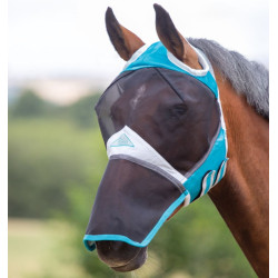 Máscara anti-moscas com proteção para o nariz Shires sem orelhas FlyGuard Pro Máscara anti-moscas com proteção para o nariz Shires sem orelhas FlyGuard Pro