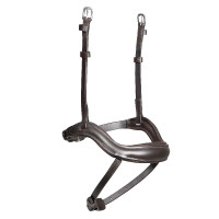 Muserola francesa ergonômica Shires Velociti Lusso Havana Castanho