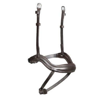 Muserola francesa ergonômica Shires Velociti Lusso Havana Castanho