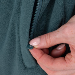 Camisola polar com fecho de um quarto Equestrian Shires Aubrion Tomilho Verde