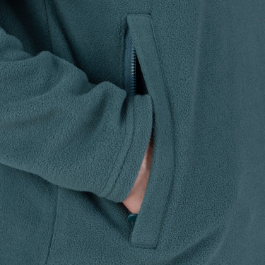Camisola polar com fecho de um quarto Equestrian Shires Aubrion Tomilho Verde