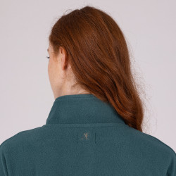 Camisola polar com fecho de um quarto Equestrian Shires Aubrion Tomilho Verde