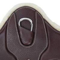 Cinta de esporões Elite Shires Velociti Lusso Havana Castanho