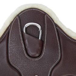 Cinta de esporões Elite Shires Velociti Lusso Havana Castanho