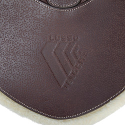 Cinta de esporões Elite Shires Velociti Lusso Havana Castanho