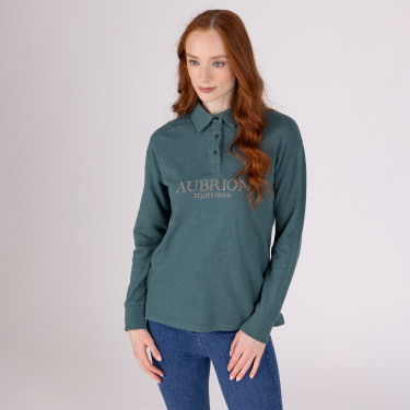 Suéter com botões Equestrian Shires Aubrion Tomilho Verde
